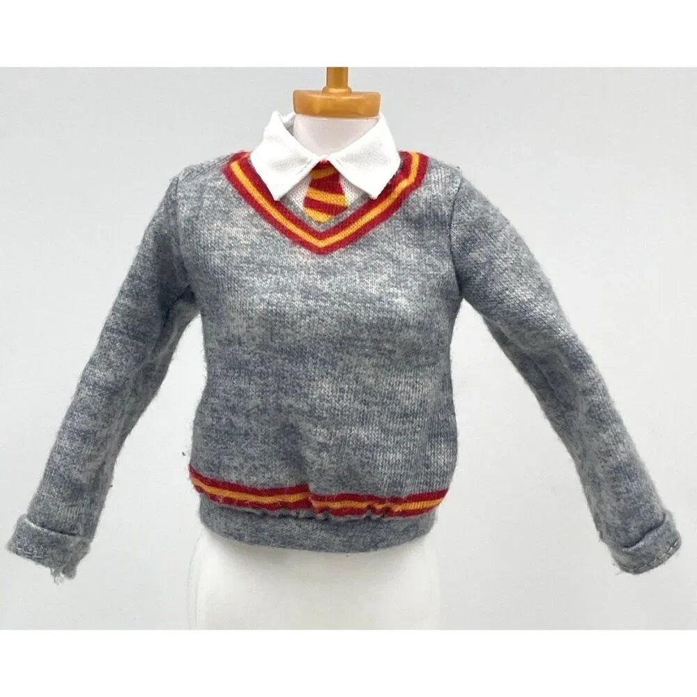 Harry Potter 10 inch Doll Clothes Accessory Gray Shirt with Collar and Tie - Picture 1 of 7